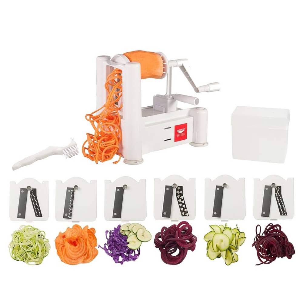 New unused Paderno World Cuisine 6-Blade Vegetable Slicer/Spiralizer
